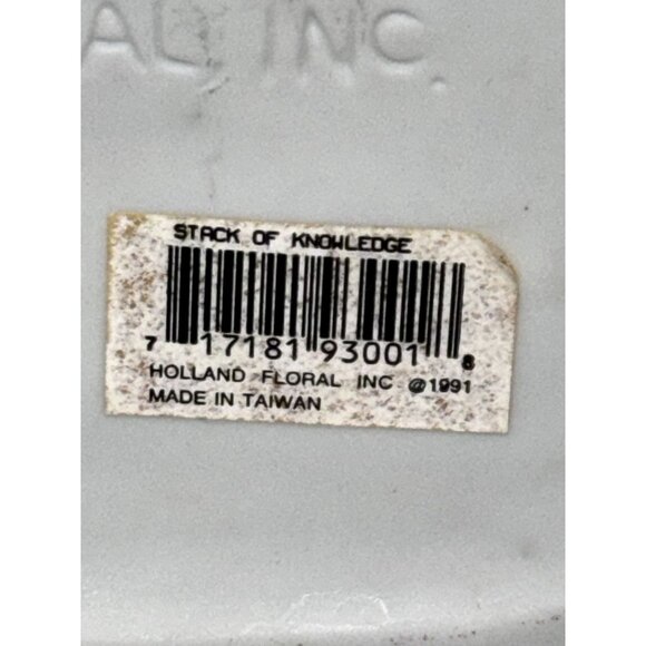 Vintage Multi-Color Ceramic Stacked Book Shaped Succulent Planter - Picture 8 of 8